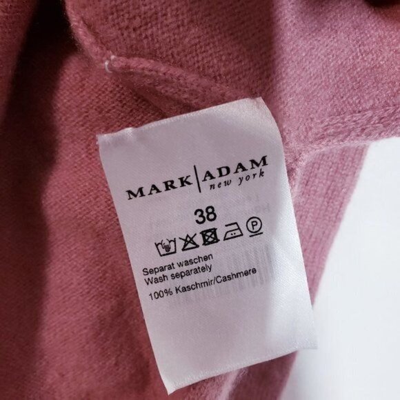 Mark Adam New York 100% Cashmere Split Side Sweater Ribbed Drop Shoulder 38 US 8 - Picture 7 of 12